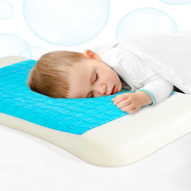 Bantal Buih Memori Teras Single Leher Perlindungan Kanak-kanak Bantal Gel Rama-Rama